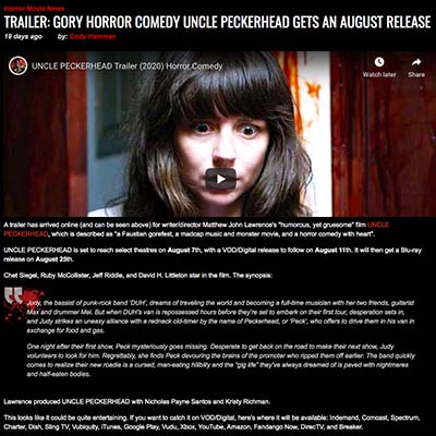 TRAILER: GORY HORROR COMEDY UNCLE PECKERHEAD GETS AN AUGUST RELEASE